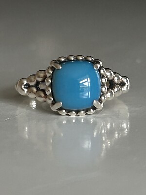 Authentic Pandora Blue Vibrant Spirit Ring S925 ALE Size 52