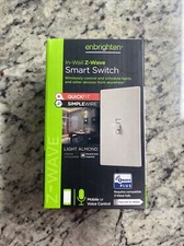 Enbrighten ZW4009 In-Wall Z-Wave Smart Switch; Light Almond
