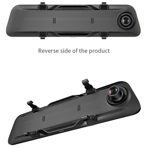 12'' HD 1080P Car Dash Cam Rear Vehicle View Mirror Camera Night Streaming Video - Picture 9 of 12