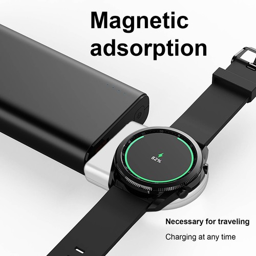Portable Mini Magnetic USB-C Charger For Samsung Galaxy Watch 6 Classic/5 Pro/4 - Photo 6 sur 14