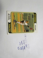 1974 Topps Steve Blass Signed Baseball Card