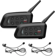 EJEAS V4C Plus Referee Intercom Bluetooth 5.1 FM Headset for Football Sports 2X