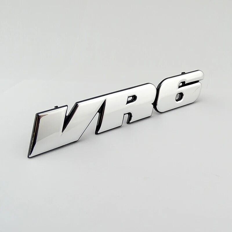 Durable Quality Foil Chrome Grille Car Emblems Corrado Parts VR6 Logos for Golf