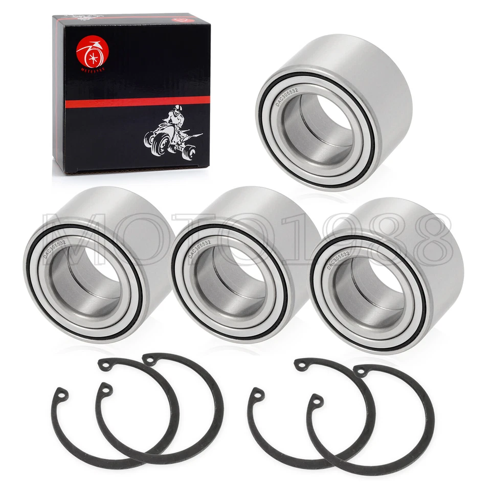 Kit de cojinetes de rueda delanteros y traseros de 4 piezas para Yamaha Grizzly 550 660 700 93305-00602 Foto 4 de 4