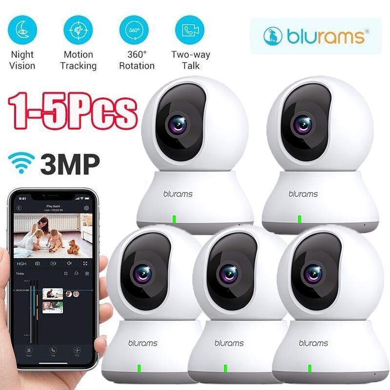 1-5X Blurams 2K Indoor Security Camera Pet Baby Child Monitor Night Vision FHD-image