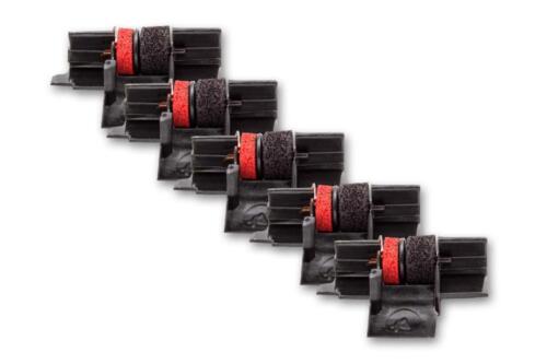 5x Farbrolle Tintenrolle schwarz-rot für Facit 2267,C 2267,C 250,C 255,C 260 - Bild 1 von 1