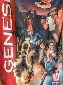 Streets of Rage 3 5ft Flag Sega Genesis 1994 Banner Poster