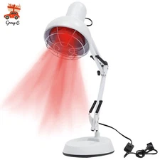 Infrared Lamp, Near Infrared Red Light Therapy Heat Lamp with Stand for Relieve