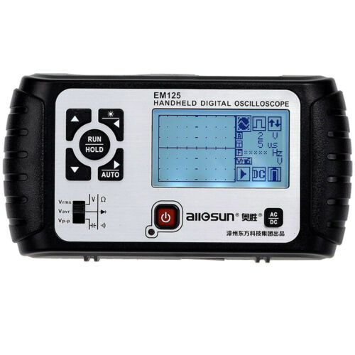 2 in1 Handheld Digital Oscilloscope Multimeter Digital Oscilloscope 25Mhz EM125 - Picture 1 of 6