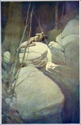 N.C. Wyeth   The Indian in His Solitude II   Native American Art Print 1907