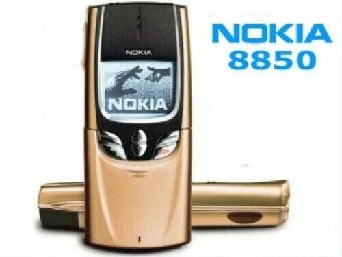 Nokia 8850 Slide Clásico Original Teléfono Móvil Desbloqueado GSM 2G Negro/Dorado/Gris Foto 3 de 4