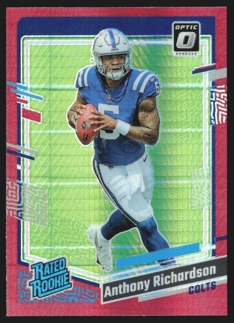 2023 Donruss Optic Rated Rookie Red Hyper Anthony Richardson #247 TS7