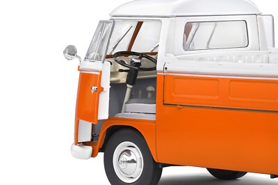 PICK VOLKSWAGEN T1 BREAK 1950. UP ORANGE & BLANC 2 TONS 1:18 par SOLIDO S1806701