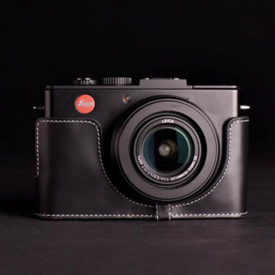 Genuine Real Leather Half Camera Case Bag Cover Handmade for Leica D-LUX6/D-LUX5