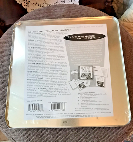 How To Host A Murder Mystery Party Game ~ Sealed 2004 - Picture 2 of 2