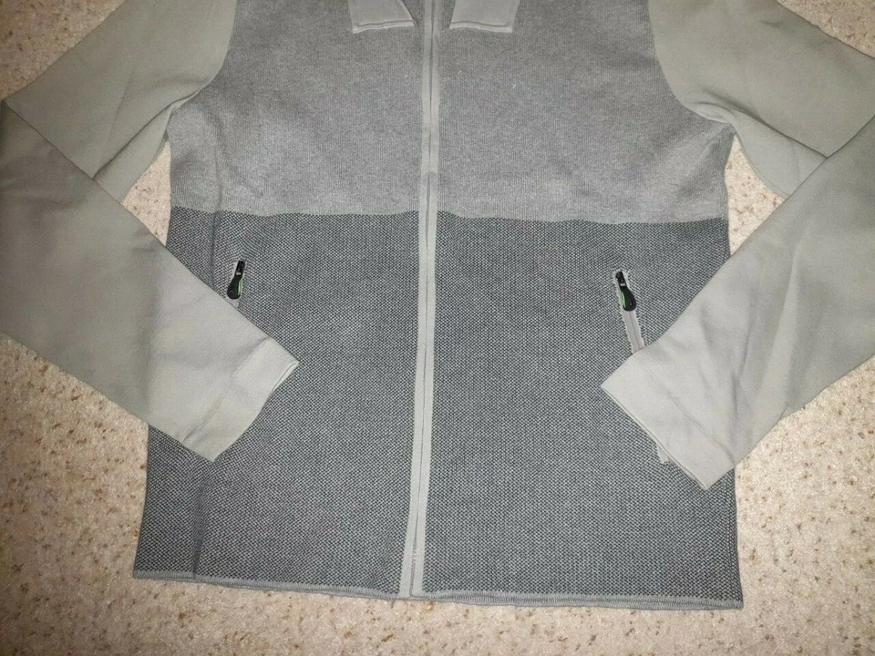 Nuevo Hugo Boss Para Hombres Gris Golf Chándal Top Sudadera con Capucha Sudadera Jersey Grande Foto 4 de 4