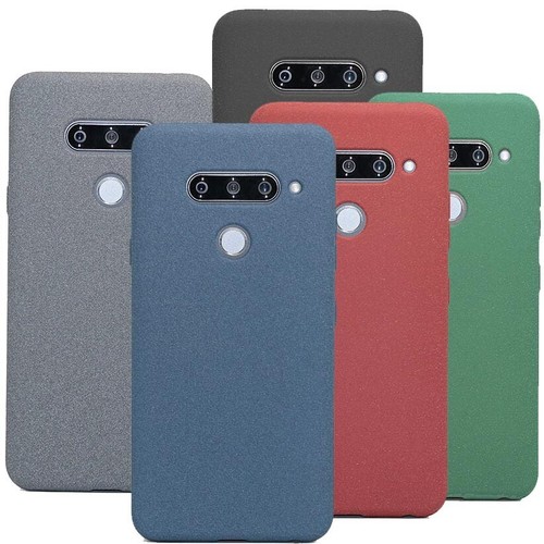 Für LG K41s K51S K61 K71 RockSand Matt Gummi Silikon Hülle Rückseite Hülle Cover - Bild 1 von 16