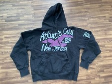 Top Star Hoodie Black Cotton Blend  Athletic City New Jersey  Size S Small