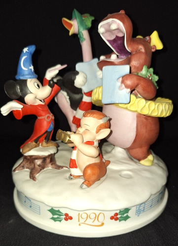 VTG DISNEY w/TAG 1990 FANTASIA MICKEY SORCERER HIPPO OSTRICH SATYR FIGURINE 6th