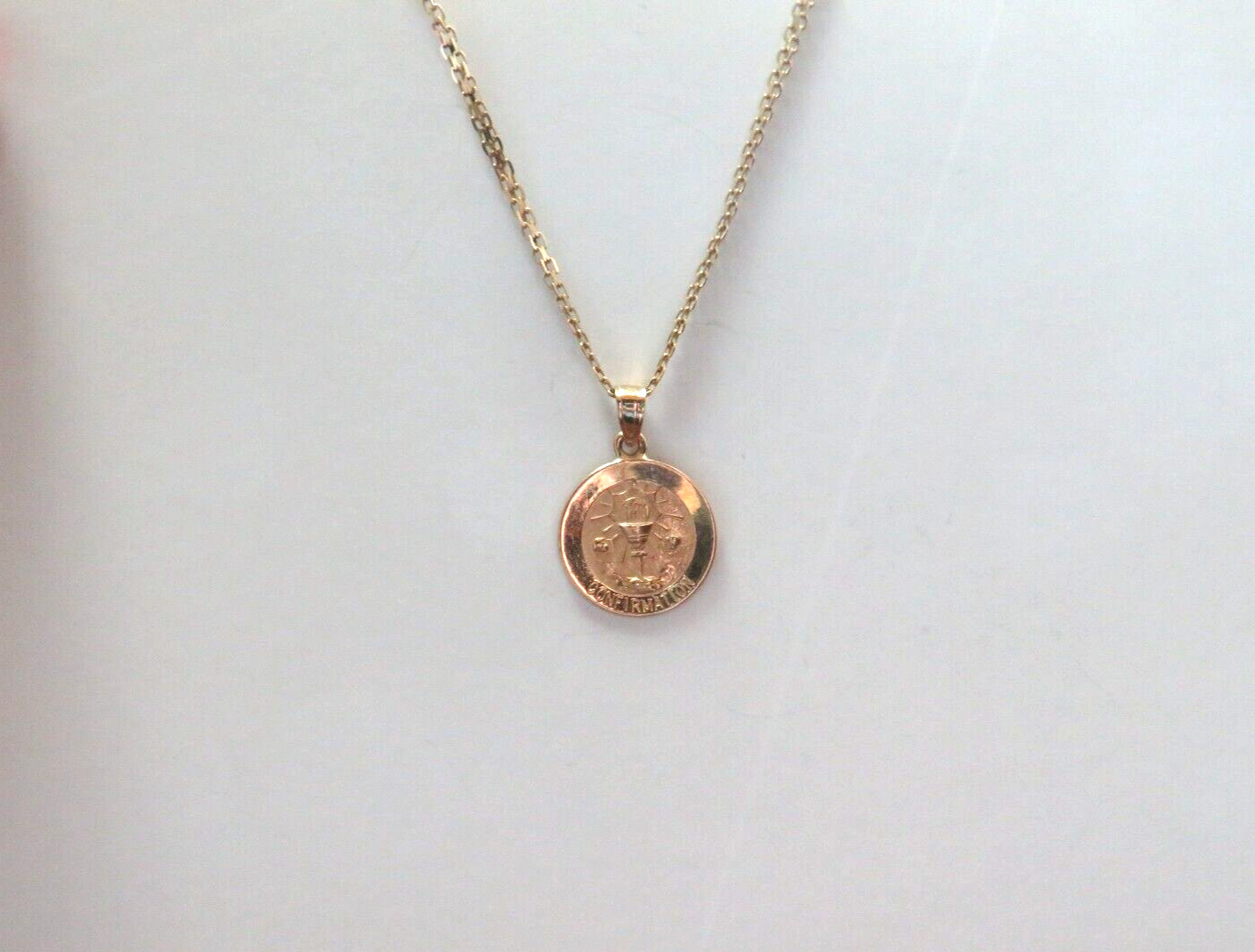 L@@K Small Solid 14K Yellow Gold CONFIRMATION Pen… - image 5