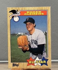 1987 Topps Baseball Card #614 Roger Clemens All Star - Boston Red Sox
