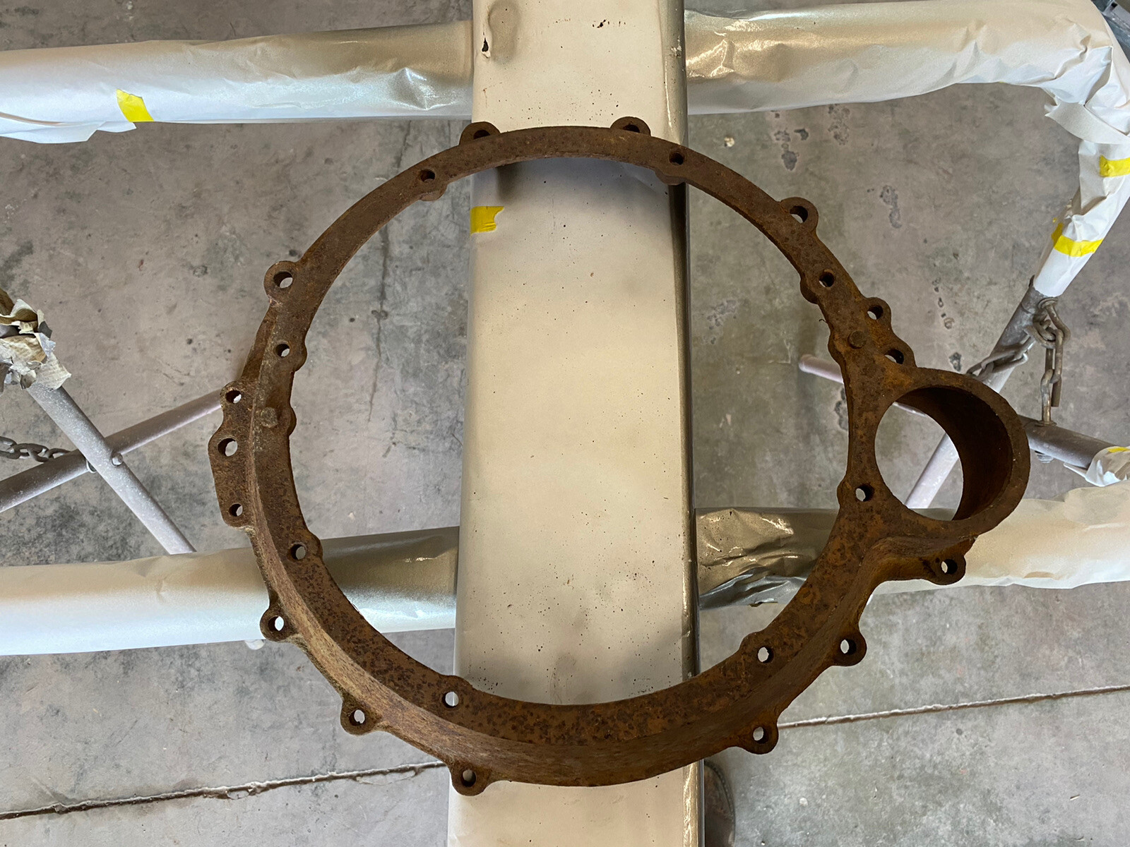 Ford Flathead V8 Manual Transmission Bell Housing Adapter Cast Iron eBay