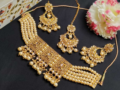 Indian Bollywood Kundan Golden Color 