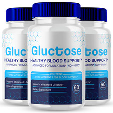 3 Pack Gluctose Blood Sugar Support - Natural Glucose Blood Supplement Pills