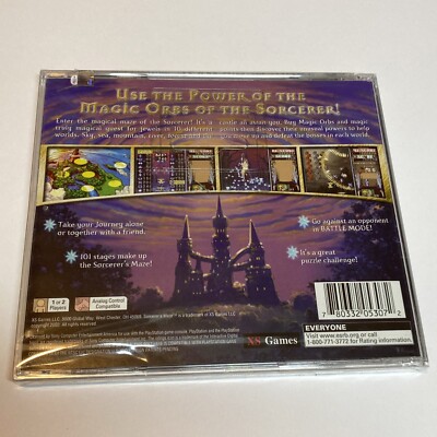 Sorcerer’s Maze - Jeu PS1 PlayStation 1 - Version PAL Neuf Scellé - Rare - Genre Puzzle/Action - Collector