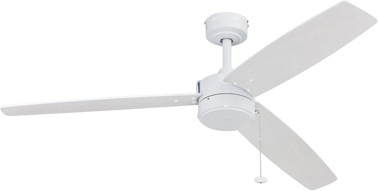 52 Inch Modern Indoor/Outdoor Ceiling Fan - No Light - Pull Chain Control-image