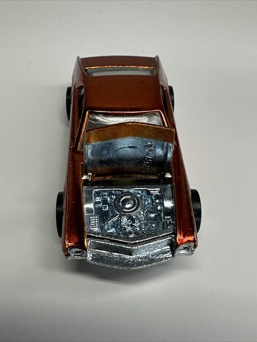 Vintage 1968 Mattel Hot Wheels Redline arancione personalizzato AMX \& pulsante distintivo - Foto 5 di 24