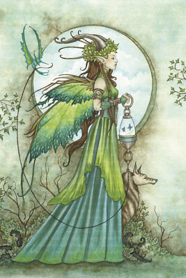 Promenade by Amy Brown 18x24 inch Green Fairy Art Poster Print
