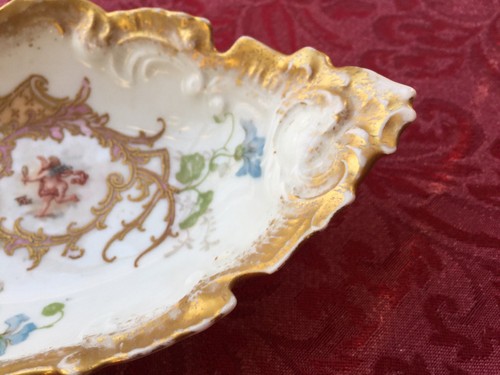 Limoges France Porcelain 1891 Hand Painted Cherub Pin Tray - Picture 4 of 5