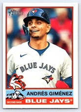 2025 Topps Heritage #387 Andres Gimenez  Toronto Blue Jays