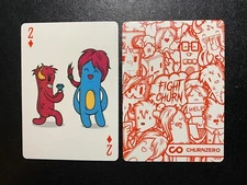 Swap Playing Card   CHURN MONSTER   Will You Marry Me  TWO OF DIAMONDS