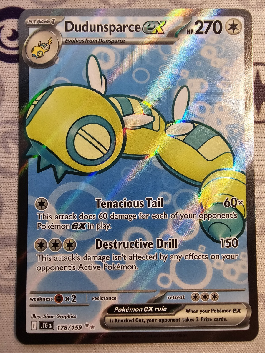 Pokemon Dudunsparce ex 178/159 Sv09: Journey Together Holo Full