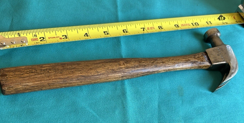 Ben Hur 10 oz Finishing Carpenter Curved Claw Vintage Hammer with Hickory Handle - Picture 4 of 10