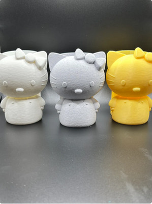 3D Printed Hello Kitty Planter/Pen/Brush Holder