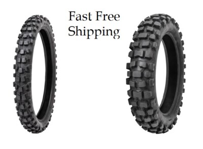 Tusk Dsport Adventure Front & Rear Tire Set 90/90-21 &130/90-17 KLR650 DOT Tires