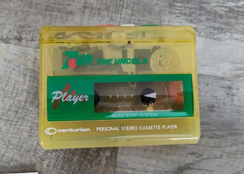 7 Up 7UP The Uncola Vintage Stereo Cassette Player NEW open box VHTF E305C - Picture 3 of 13
