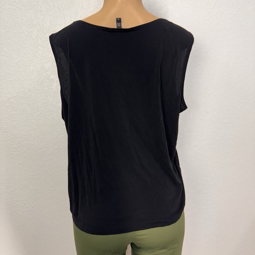 Eileen Fisher Black 100% Silk Basic Tank Top Shirt Womens Plus Sz 1X Casual Cami - Picture 3 of 12