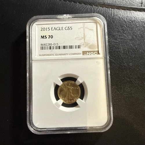 2015 Eagle G$5, 1/10th Gold Coin NGC MS70