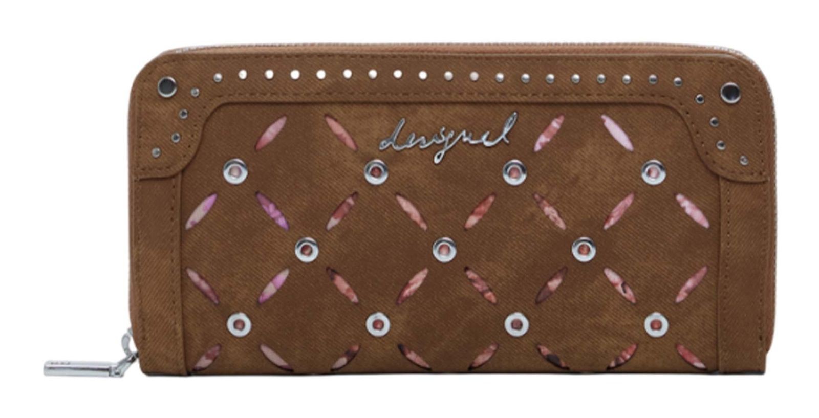 Desigual Purse Mone Yankee Fiona Long Wallet Camel Brown - Image 2