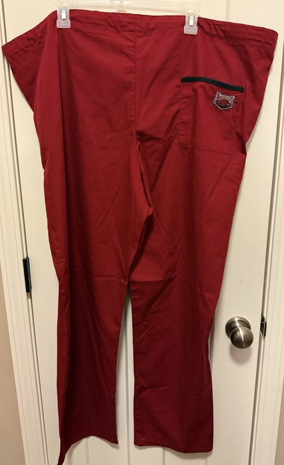 AR Razorback Scrub Top XL, And Coordinating Scrub Pants 2X, Never Worn - Image 4 of 4