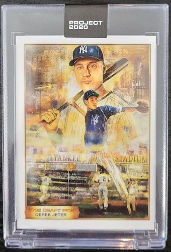 Topps PROJECT 2020 Derek Jeter Andrew Thiele Encased MMXX /20,974 Encased SP