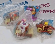The Flintstones 1993 Burger King Kids Club Set Of 4 Roller Toys In Unopened Bags