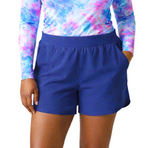 Lands End Sunshade 5" Board Shorts Women's 16 XL with Liner UPF 50 Swim Short