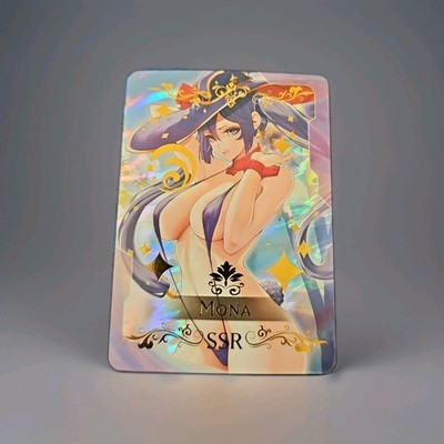 MONA Genshin Impact SSR Goddess Story Anime Waifu Card Girl Foil Doujin ACG