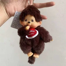 15cm Monchhichi Plush Keychain Bag Charm Doll Figurine Gift 38#