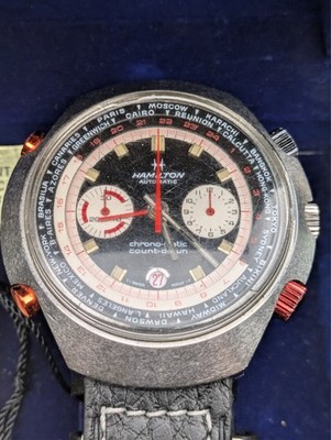 Vintage Hamilton 141001-3 Automatic Chrono-Matic Count-Down Watch